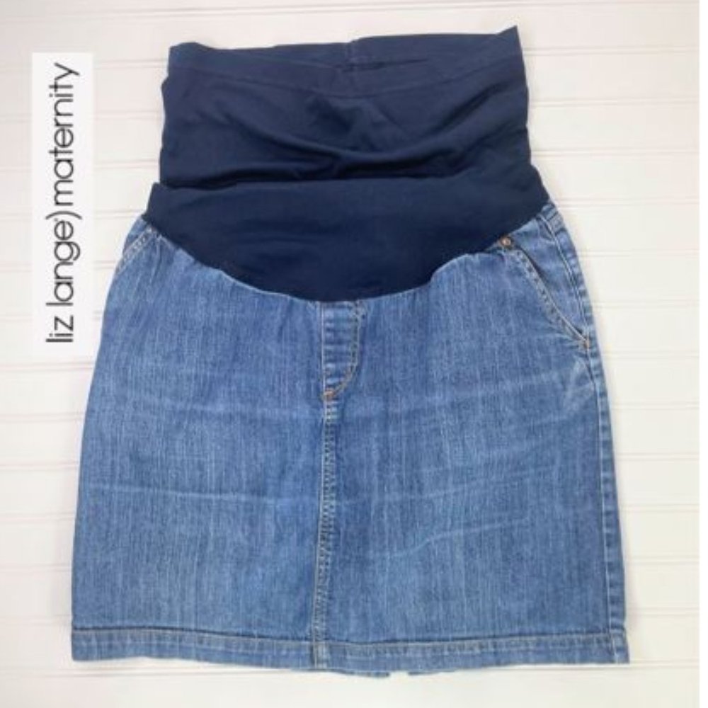 Liz Lange Maternity Denim Skirt